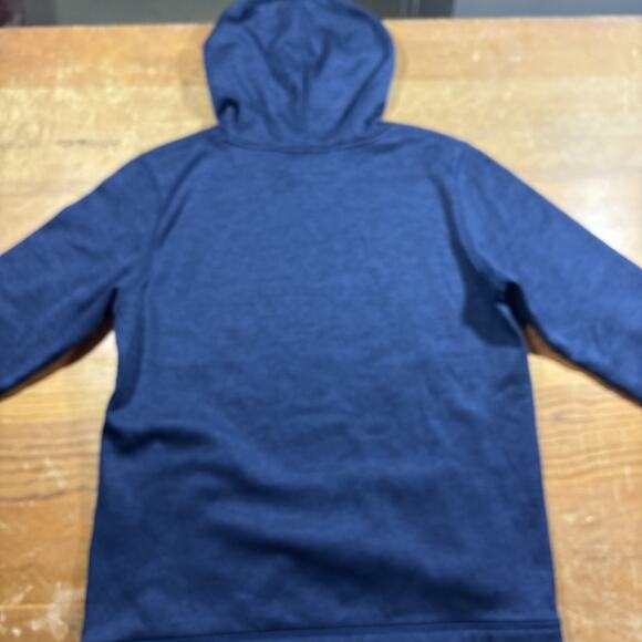 Under Armour ColdGear Hoodie YXL Boys Blue Loose Fit Big Logo Pullover - Picture 5 of 6